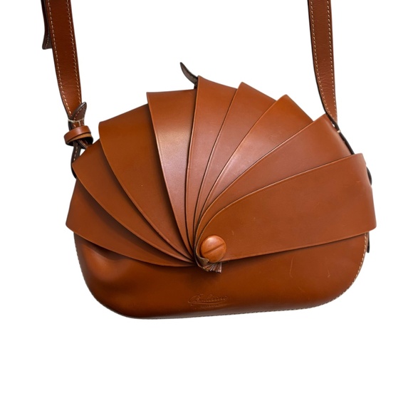 Boldrini Selleria opera shell bag brown leather beautiful - Picture 5 of 14